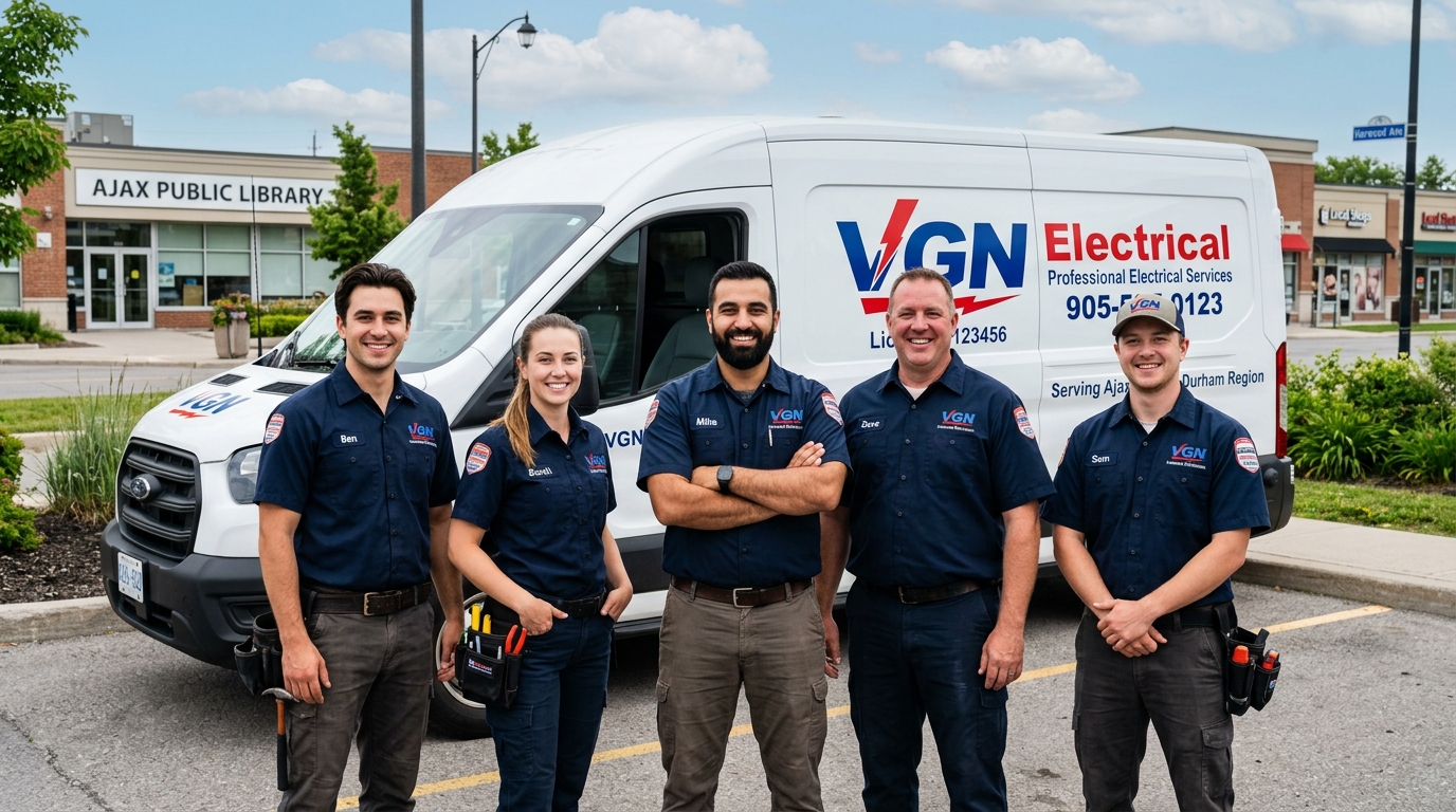 GlowON Electric Inc. team of licensed master electricians in Ajax Ontario
